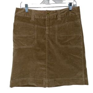 Athleta Washed Velvet Skirt-Tan, Size 8